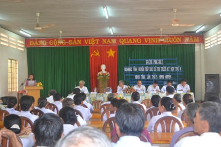 Đại biểu HĐND tỉnh tiếp xúc cử tri xã Long Thành Bắc và Trường Hòa trước kỳ họp 