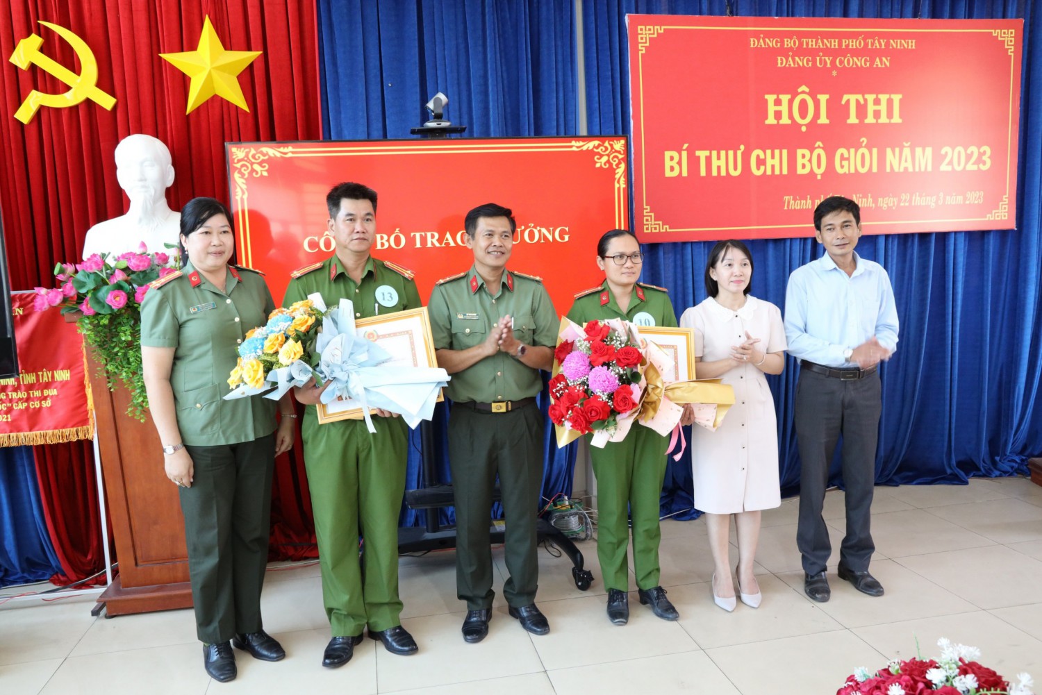 Đảng ủy Công an thành phố Tây Ninh tổ chức hội thi Bí thư chi bộ giỏi năm 2023