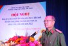 Đại tá Trần Văn Luận- Phó Giám đốc Công an tỉnh phát biểu chỉ đạo hội nghị